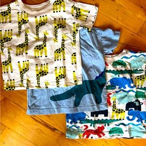 Bundle of 3 Hanna Andersson tee shirts 12-18months